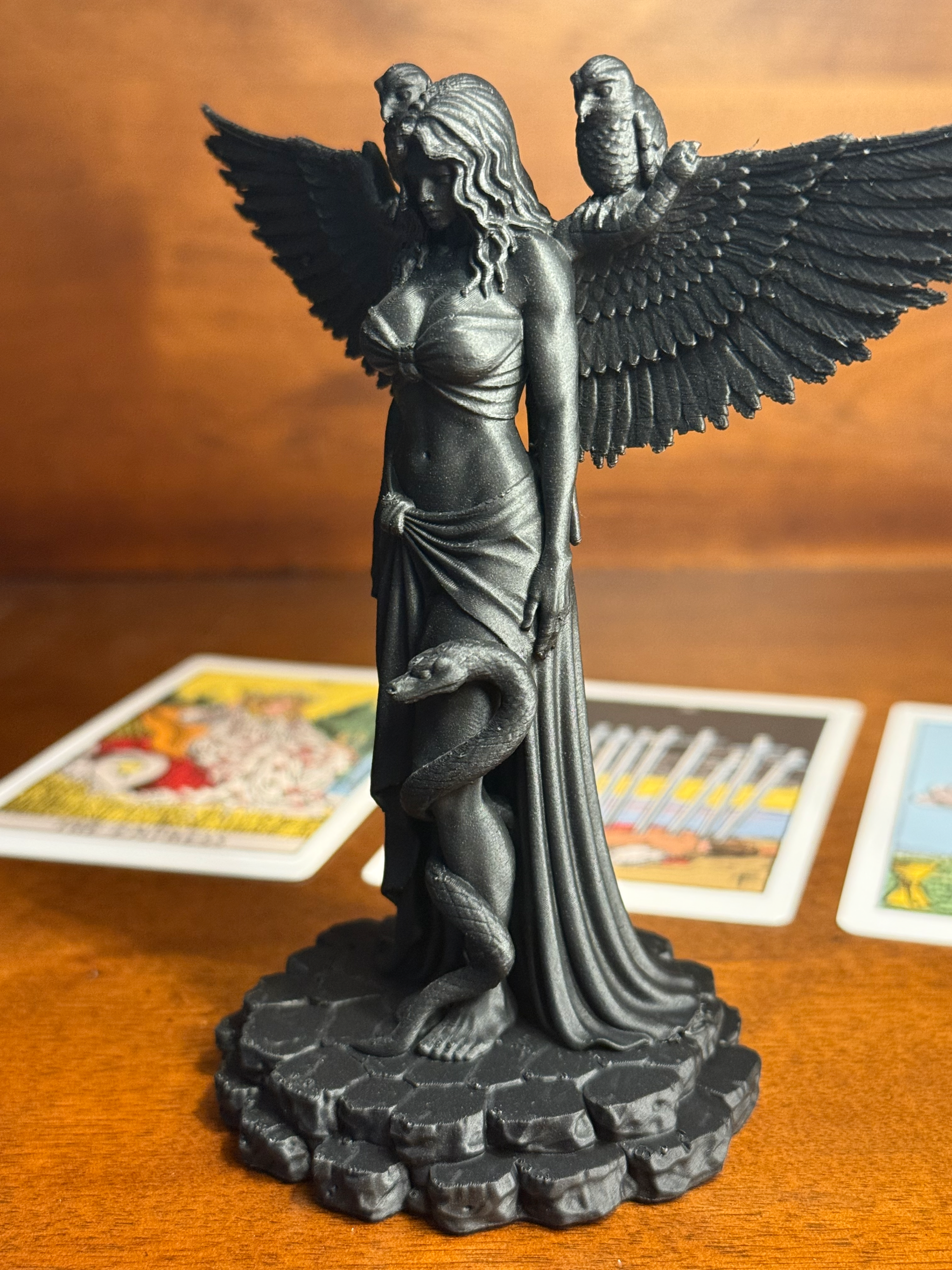 Lilith Statue | Dark Goddess Altar Figure | Occult Gothic Goddess Sculpture - Image 10