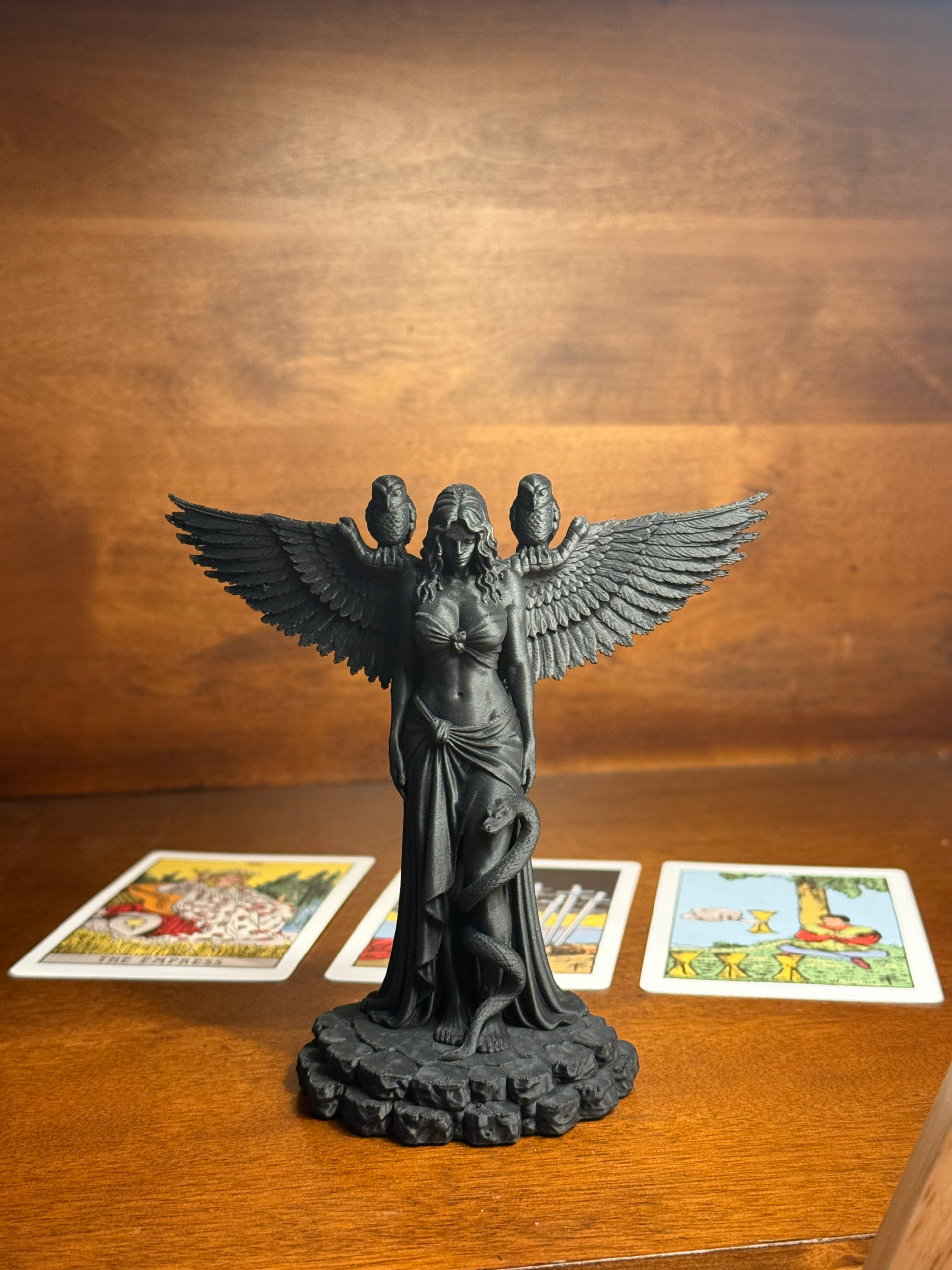 Lilith Statue | Dark Goddess Altar Figure | Occult Gothic Goddess Sculpture - Image 6